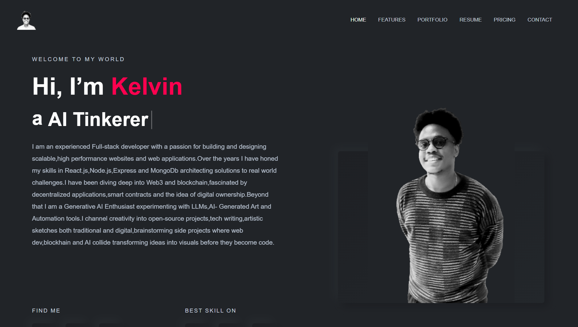Personal Portfolio Images